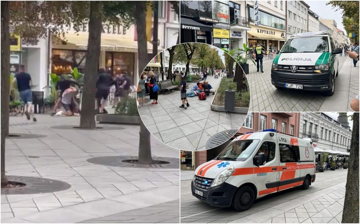 Teisėsauga tebeieško vieno įtariamo Laisvės alėjos muštynių dalyvio