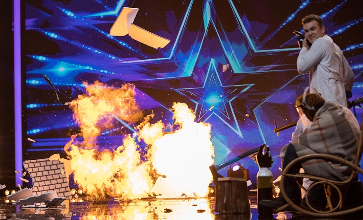 „Lietuvos talentų“ scenoje – sprogimas: išgąsčio apimta I. Stasiulytė puolė slėptis 