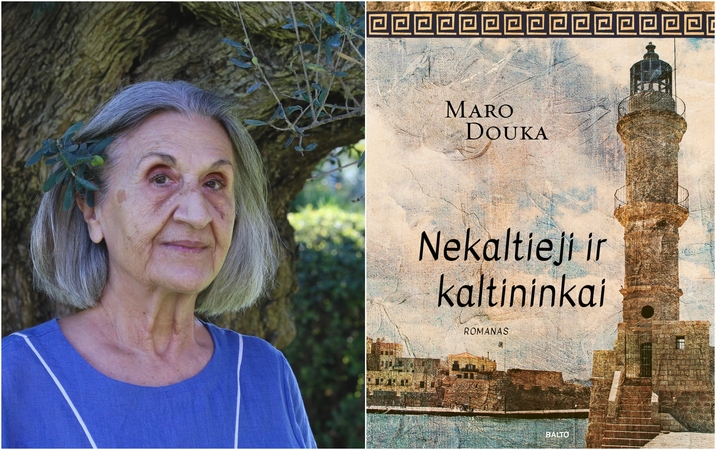 Iškili: M.Douka – viena žymiausių šiuolaikinių graikų rašytojų, už romaną "Nekaltieji ir kaltininkai" pelniusi Atėnų akademijos apdovanojimą ir įvertinta tarptautine Balkanika premija.