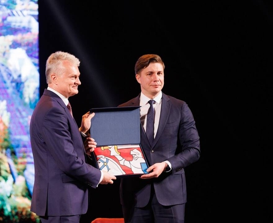 Gitanas Nausėda (kairėje) ir Mindaugas Sinkevičius