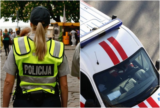 Sulaikomas vyras priešinosi policijos pareigūnėms: prireikė medikų pagalbos