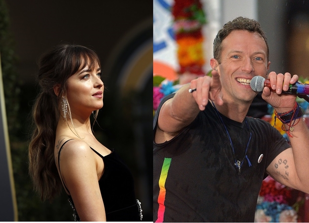 Dakota Johnson ir Chrisas Martinas