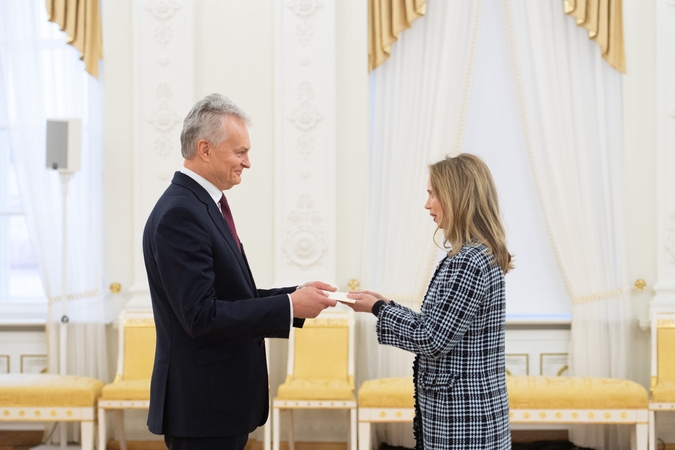 Prezidentas priėmė Italijos ir JAV ambasadorių skiriamuosius raštus