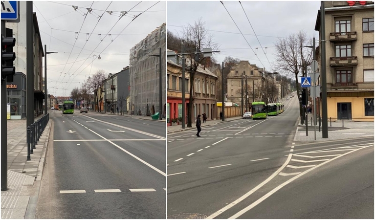 Kauno centre buvo sutrikęs troleibusų eismas