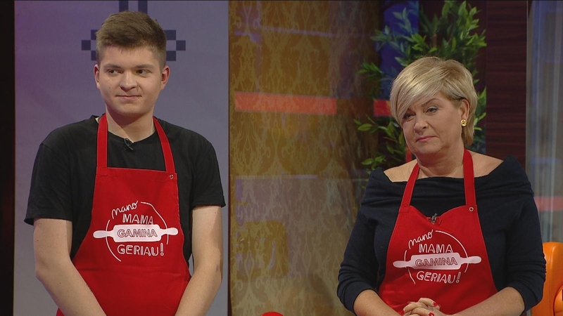 Edita Mildažytė su sūnumi Mykolu