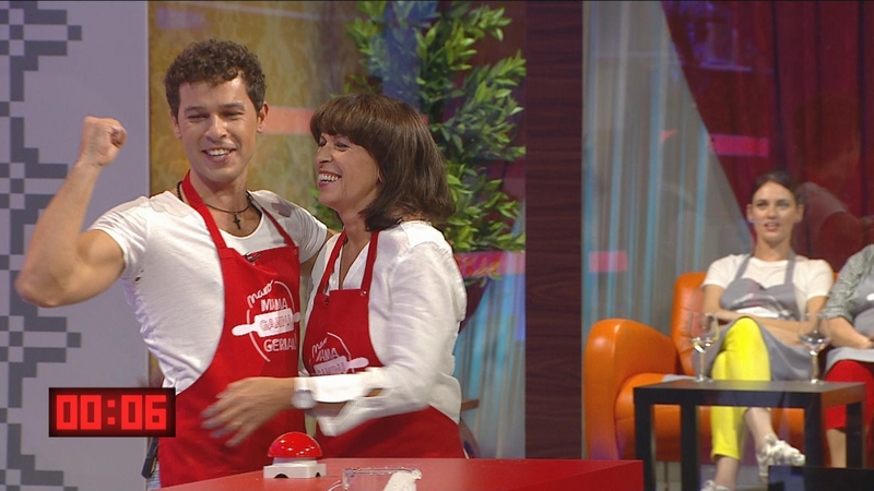 Deividas Meškauskas su mama Loreta