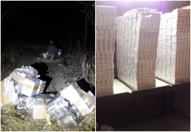 Vilniaus rajono gyventojas pasieniečiams įkliuvo su 6 tūkst. pakelių baltarusiškų cigarečių