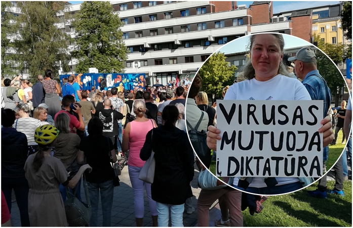 Protestas neaplenkė ir Klaipėdos: žmonės skandavo skambius šūksnius