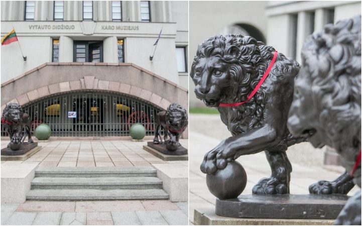Neblėstanti meilė Kauno simboliams – Karo muziejaus liūtams
