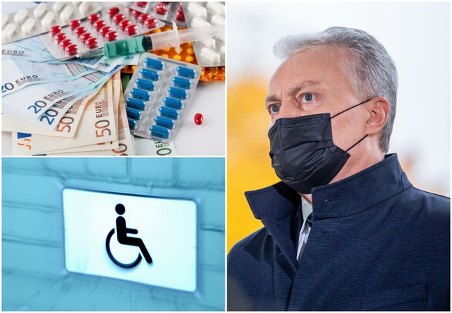 G. Nausėda siūlo keisti neįgaliųjų įdarbinimą ir vaistų priemokų mokėjimą