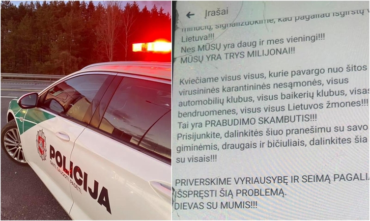 Klaipėdos pareigūnai sureagavo į kvietimą protestuoti: būkite atsakingi