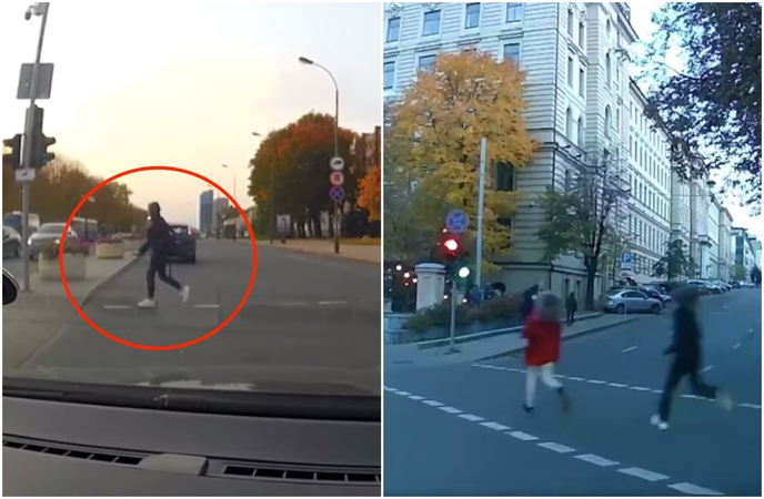Per plauką nuo nelaimių: vaikai perėjoje net neapsidairo, vairuotojai – skuba it akis išdegę