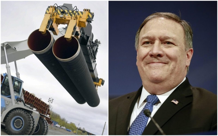 M. Pompeo: JAV nepavyko atkalbėti Vokietijos nuo „Nord Stream 2“ projekto
