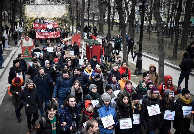 Rusijos opozicija planuoja masinę demonstraciją prieš V. Putiną
