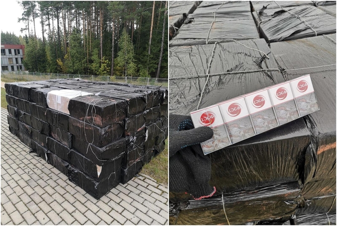 Krovininiame traukinyje – 100 dėžių su kontrabandiniais rūkalais