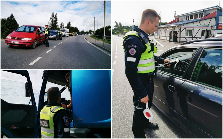 Kaune pareigūnai tikrino vairuotojus: įkliuvo ir girti, ir beteisiai