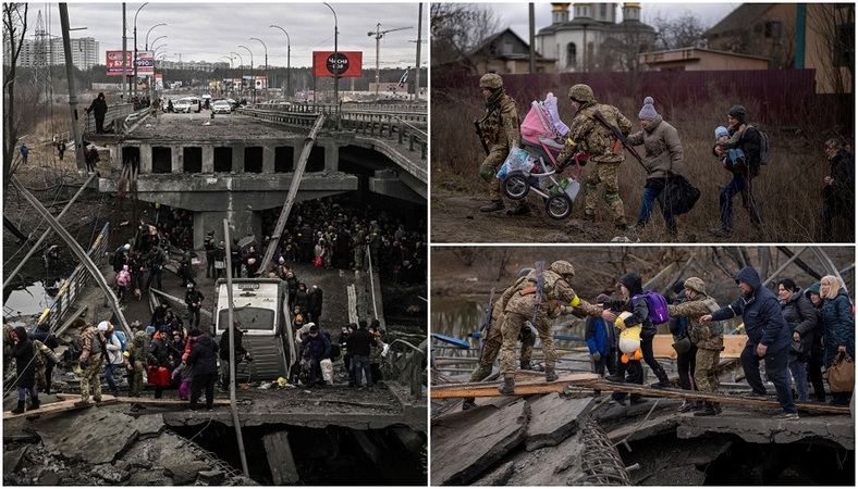 Karas Ukrainoje: iš šalies pasitraukė beveik 1,37 mln. žmonių, trečiasis derybų ratas – pirmadienį