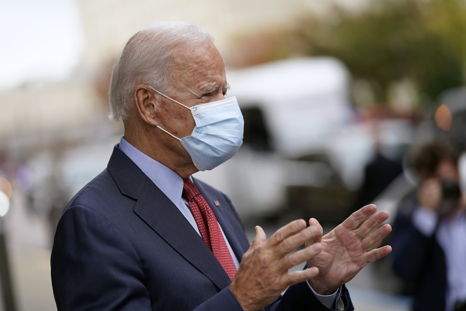 Demokratų kandidatas J. Bidenas atidavė savo balsą JAV prezidento rinkimuose