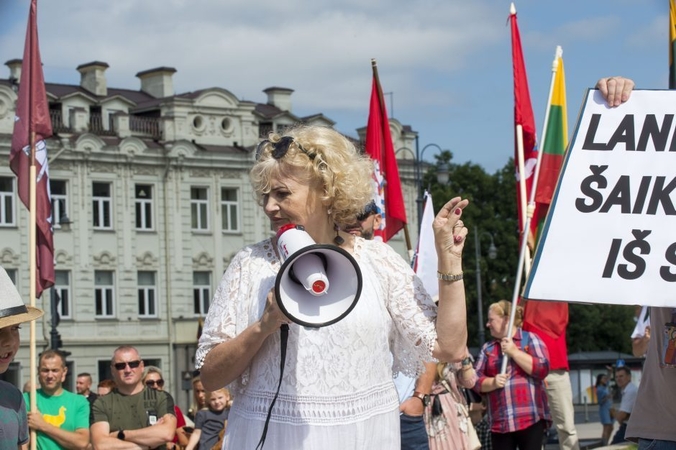 Sostinės valdžia suteikė leidimą dar vienam A. Astrauskaitės mitingui prieš pandemijos valdymą
