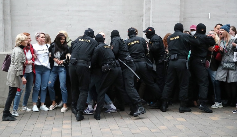 Į policiją dėl Baltarusijos režimo smurto kreipėsi Lietuvos pilietė
