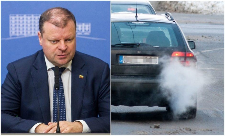 Premjeras: „valstiečių“ pasiūlytas automobilių taršos mokestis nesprendžia problemos