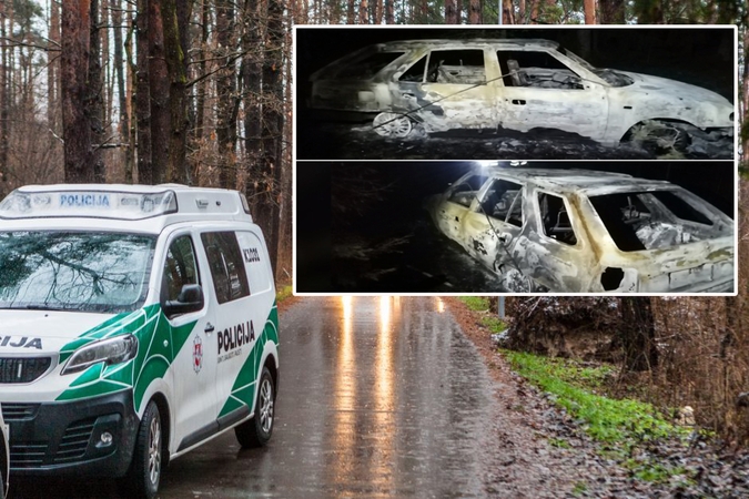 Kraupi dingusiojo paieškų atomazga: miške – sudegęs automobilis, o jame – žmogaus palaikai