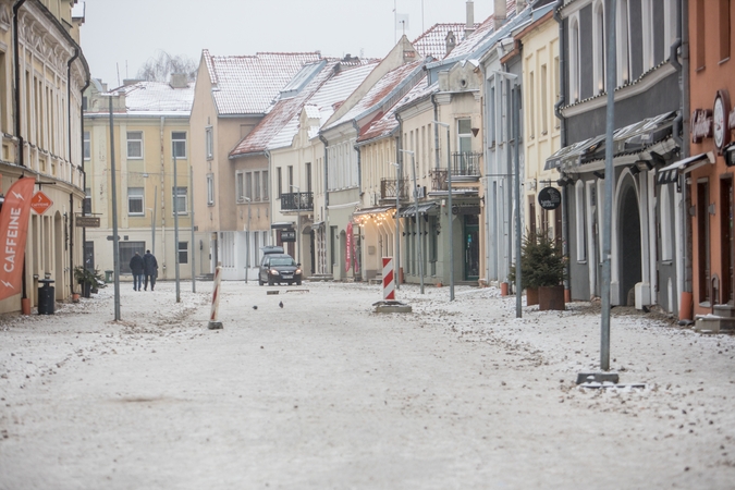 Vilniaus gatvės rekonstrukcija pasiekė pusiaukelę 