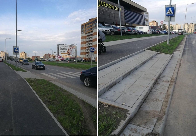 Stebisi Šilainiuose atliekamais darbais: o kaip užvažiuoti neįgaliajam?