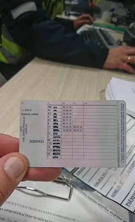 Į Lietuvą – su internete pirktu pažymėjimu