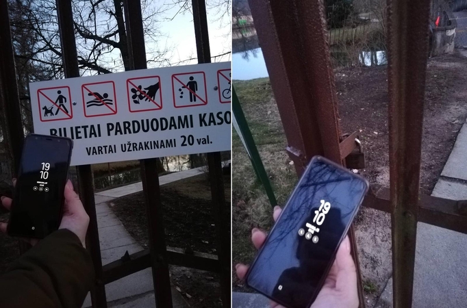 Suglumino Botanikos sodo darbo laikas: tiesiog pabučiavome spyną