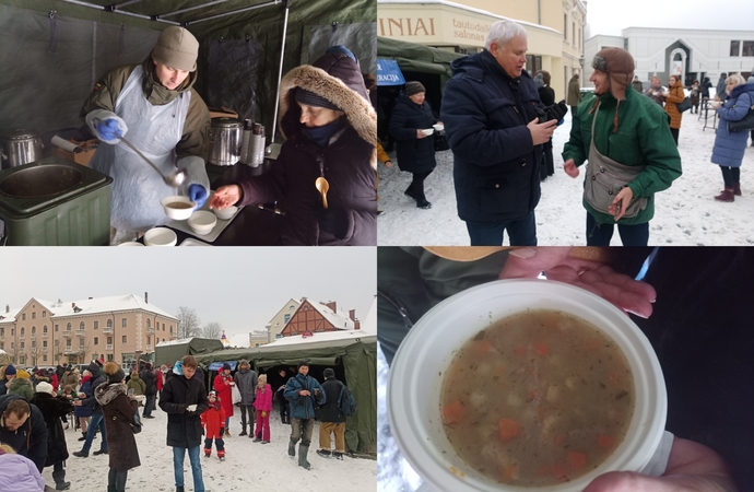 Klaipėdos širdyje – vaišės visiems: daugiausia pagyrų sulaukė žuvienė
