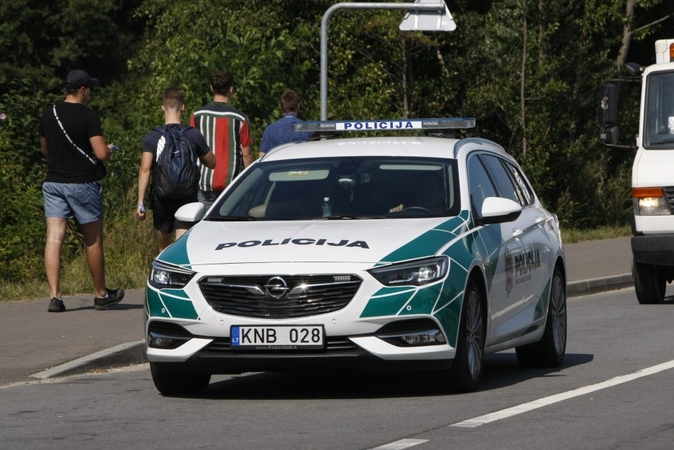Kėdainių rajone policininkų automobilis partrenkė stirną