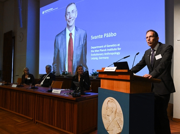 Nobelio medicinos premija skirta už atradimus, susijusius su išnykusių homininų genomais