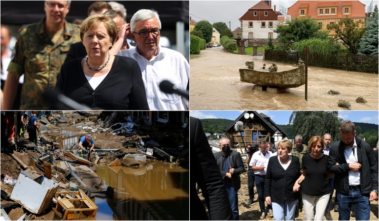 A. Merkel apie potvynio padarytą žalą: tai siaubinga