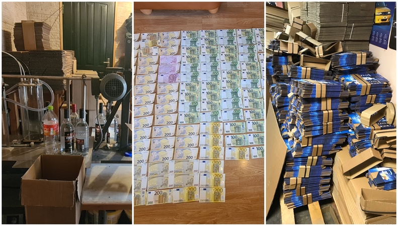 Kriminalistų operacija: suduotas smūgis alkoholio klastotojų gaujai (vaizdo įrašas)