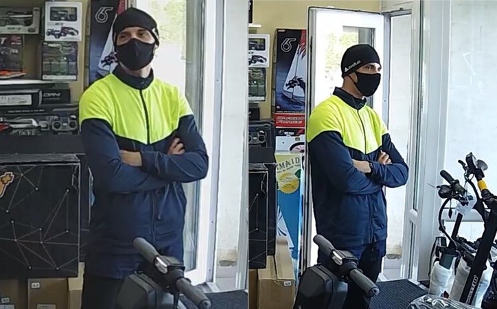Po elektrinio paspirtuko vagystės – į policijos akiratį: ieškomas šis vyras