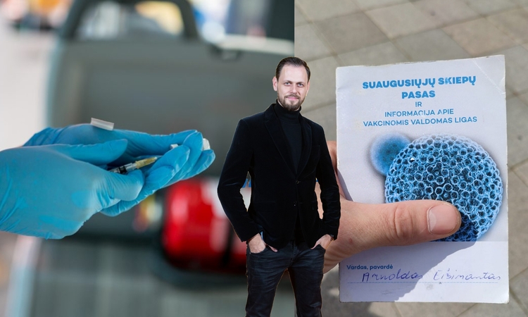 Pasiskiepyti nuo COVID-19 nuvykęs aktorius A. Eisimantas: buvau lengvame šoke