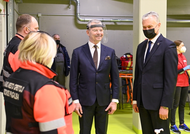 Paulius Kibiša (kairėje) ir Gitanas Nausėda (dešinėje)