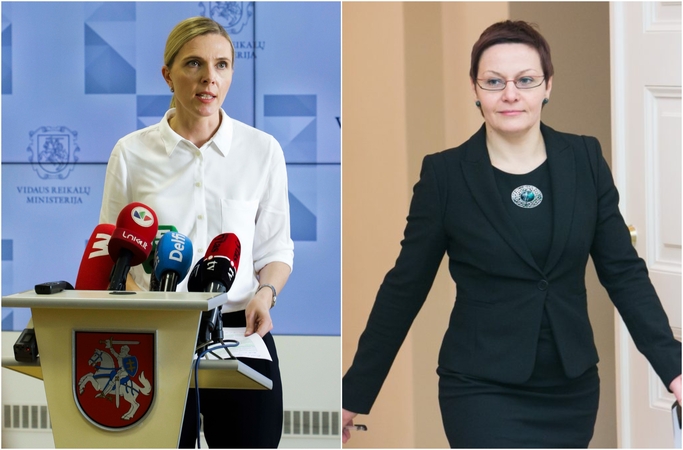 Agnė Bilotaitė (iš kairės), Daiva Ulbinaitė