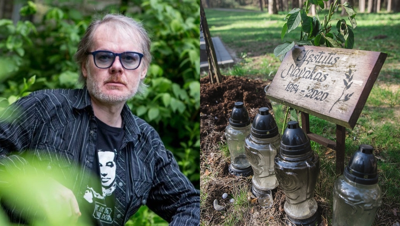Situacija: kauniečių mėgstamas poetas, rašytojas K.Navakas (1964–2020) mirė prieš dvejus metus, tačiau jo atminties ženklo nėra net ant kapo.