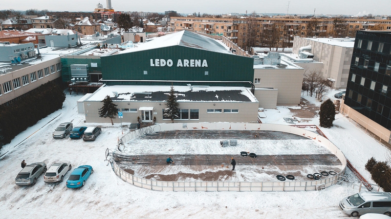 Naujosios ledo aikštelės po atviru dangumi atidarymas – jau netrukus