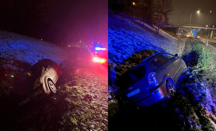 Girta vairuotoja savo „Toyotą“ įvairavo į griovį, bet tai – ne didžiausia jos nuodėmė