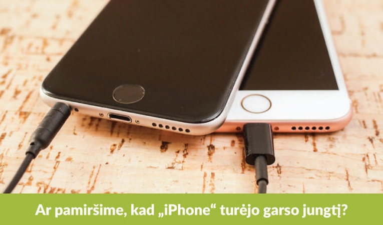 Greitai pamiršime apie „iPhone“ ausinių lizdą?