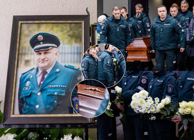 Anapilin išlydėtas paauglių per avariją pražudytas policijos pareigūnas