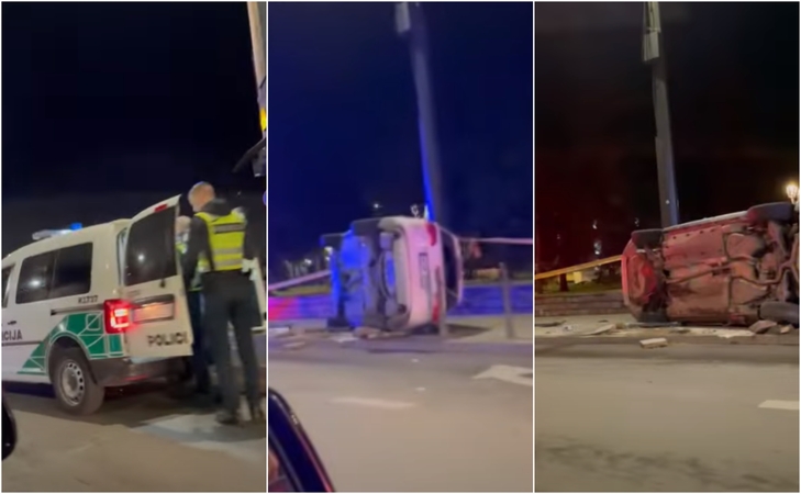 Kauno centre – girto vairuotojo šou: nukentėjo keleivis