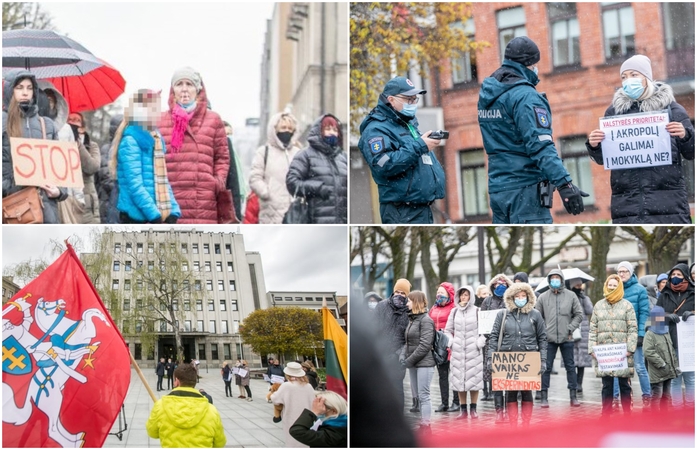 Tėvų protestas prieš vaikų testavimą buvo neteisėtas: organizatorei skirta bauda