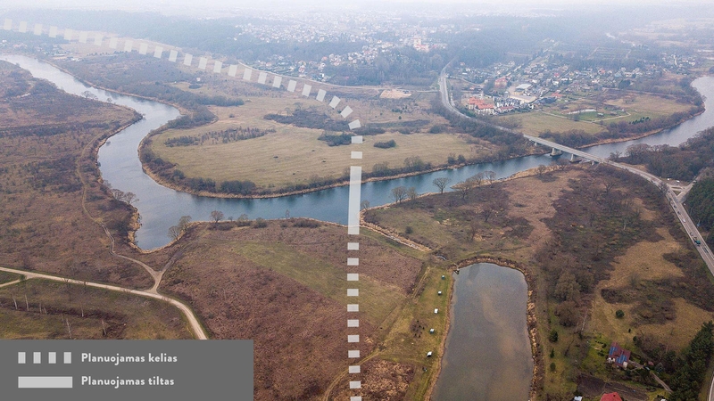Naujovė: planuojamas naujas kelias bei tiltas Raudondvario ir aplinkiniams gyventojams leis jaustis saugiau, o vairuotojai galės greičiau pasiekti pagrindinį 141-ąjį kelią Jurbarko link.