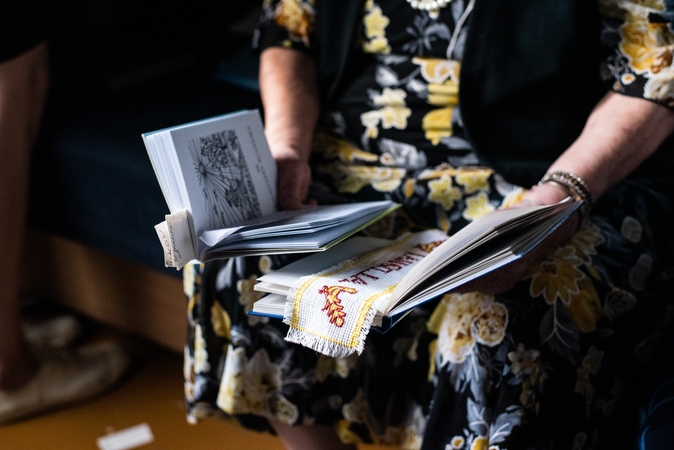 Poetai: projekto iniciatoriai džiaugiasi – padrąsinti šilainiškiai eiles drąsiai traukė iš savo kūrybos lobynų.