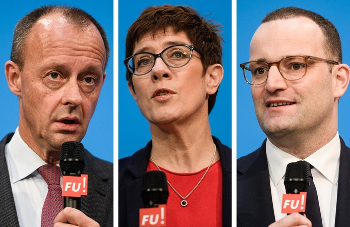 Kas pretenduoja pakeisti A. Merkel krikščionių demokratų sąjungos vadovės poste?