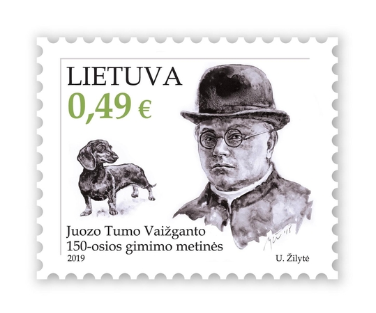 Išleidžiamas pašto ženklas J. Tumui-Vaižgantui ir jo taksui